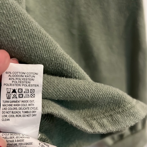 Lucky Brand green oversized pullover top - Picture 6 of 8